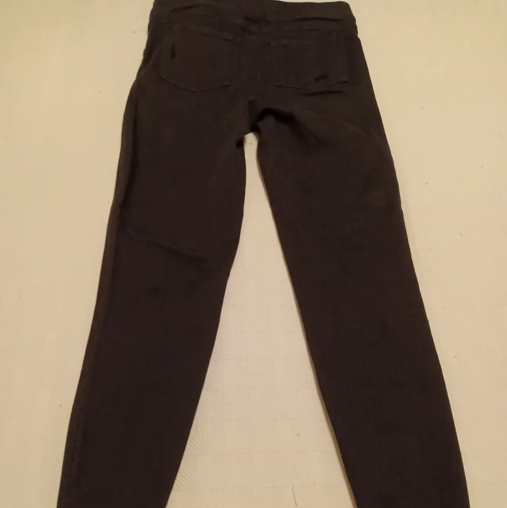 Spanx Vintage Black Distressed Ankle Jean Leggings Size S - Picture 2 of 11